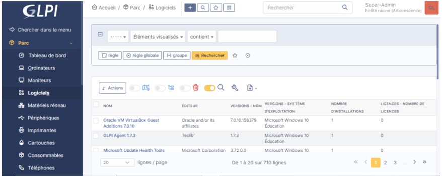 Image du projet GLPI